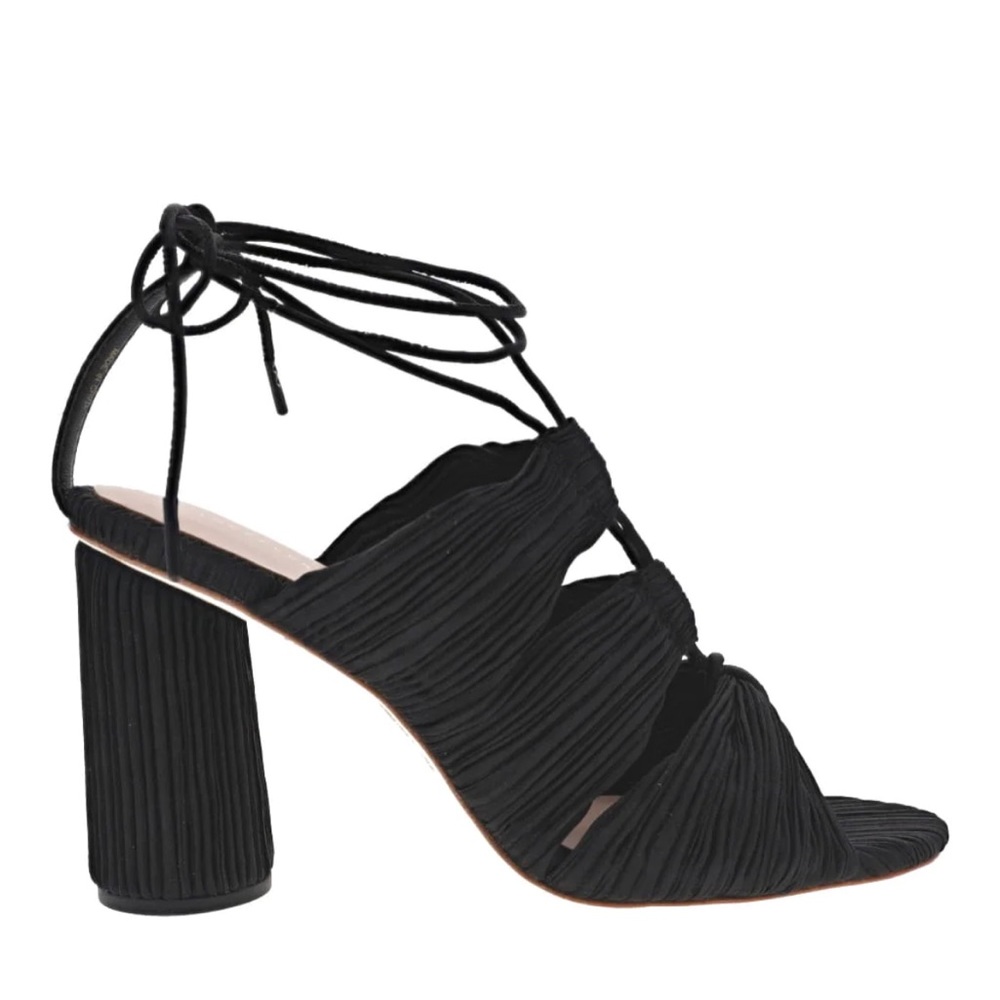 Loeffler Randall 7.5 Teresa Pleated Lace Up Heel